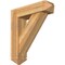Ekena Millwork Traditional Arts and Crafts Rough Sawn Bracket w/ Offset Brace, Western Red Cedar, 8"W x 30"D x 34"H BKT0806X30X34TRA03RWR - alternate 1